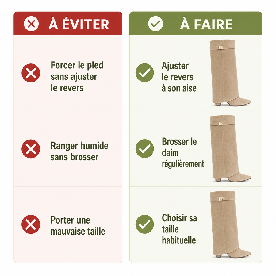 Clariva Rivoli® — Bottes à Revers Daim & Cuir — main:how_to