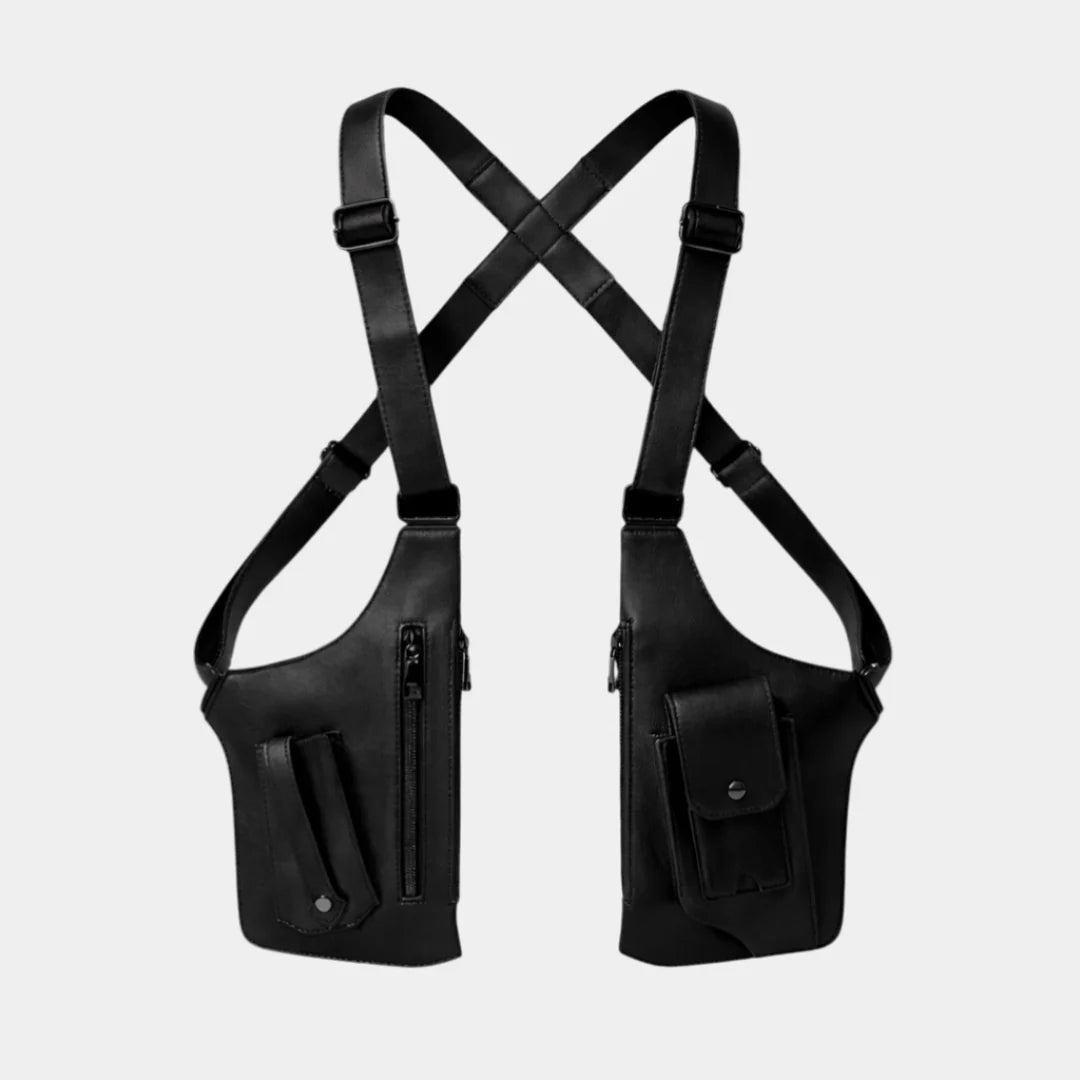 Clariva SecureCarry Pro® — Sacoche Croisée Cuir Ajustable