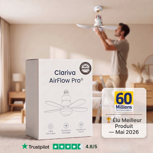 AirFlow Pro® — Ventilateur Plafonnier LED 30W