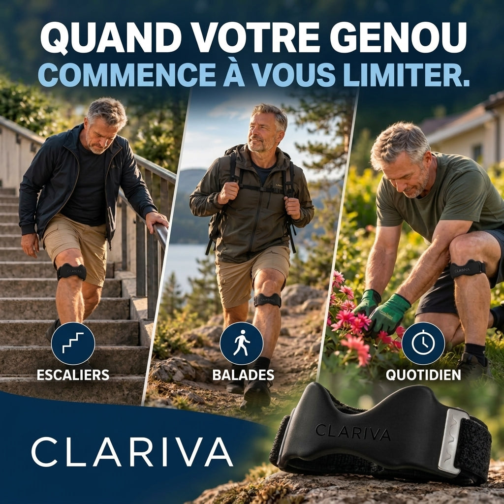 RotuLock® — Sangle Rotulienne Anti-Glisse pour Soulager le Genou