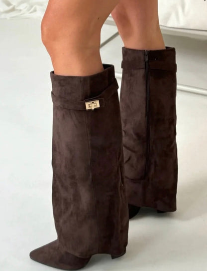 Clariva Rivoli® — Bottes à Revers Daim & Cuir