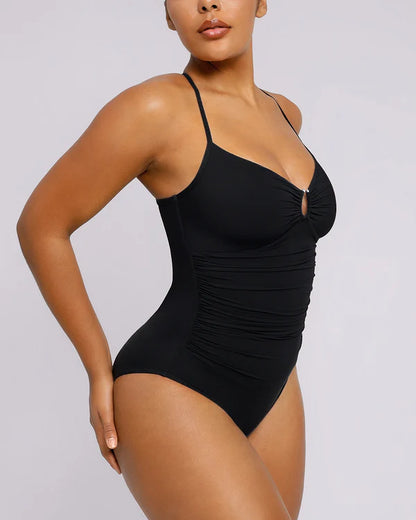 Clariva SculptWave® — Maillot de Bain Gainant Taille & Ventre Plat
