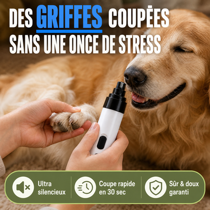 GriffZen® — Coupe-Ongles Électrique Sans Stress pour Chien & Chat