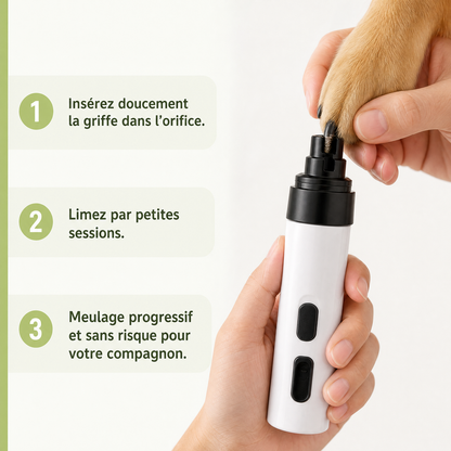 GriffZen® — Coupe-Ongles Électrique Sans Stress pour Chien & Chat