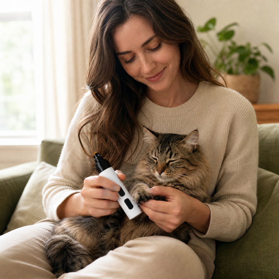 GriffZen® — Coupe-Ongles Électrique Sans Stress pour Chien & Chat