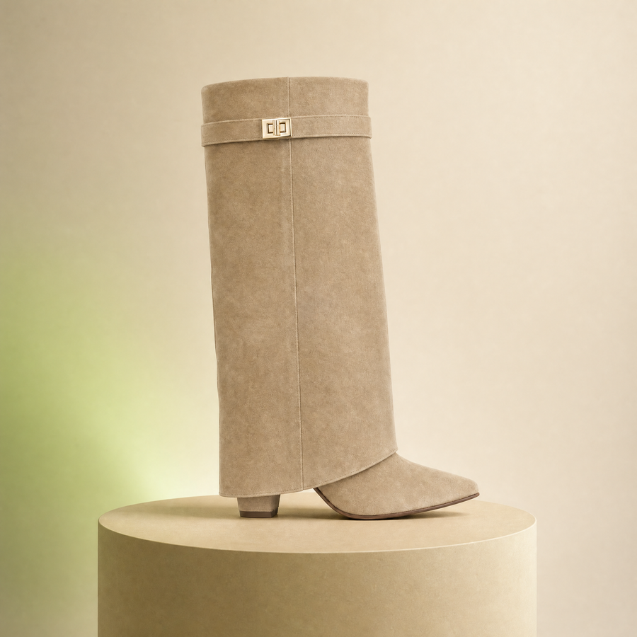 Clariva Rivoli® — Bottes à Revers Daim & Cuir — main:podium