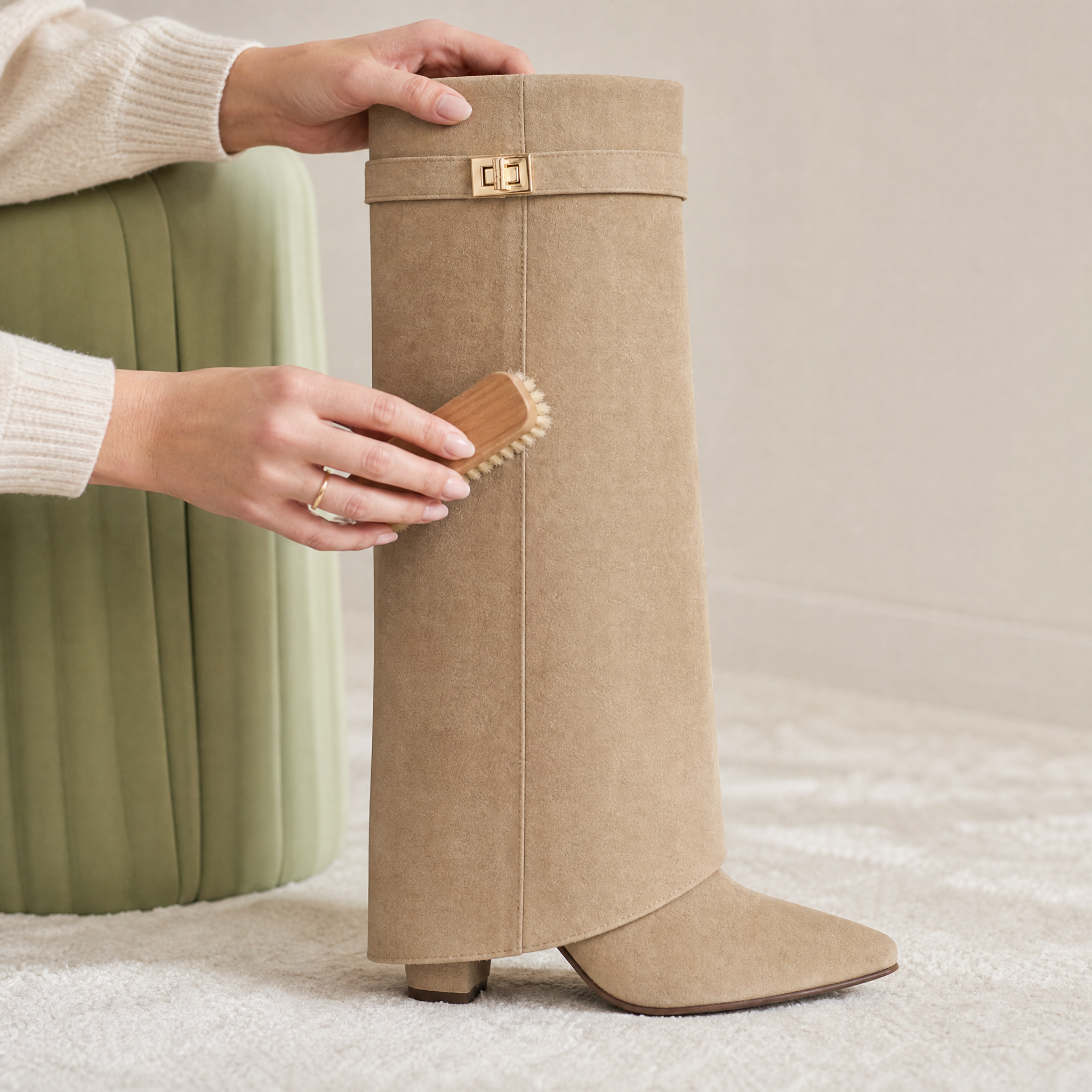 Clariva Rivoli® — Bottes à Revers Daim & Cuir Image